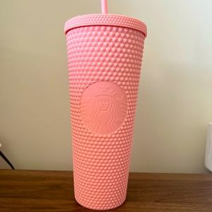 Starbucks soft pink studded tumbler
